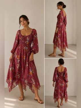 flowy empire waist maxi dress Empire Waist Modern Boho Flowy Sundress